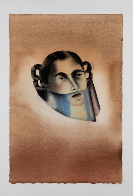 Anju Dodiya, ‘Masking/Blue Air’, 2020