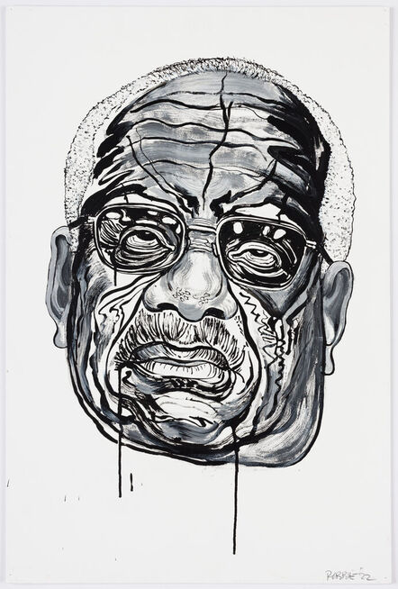 Robbie Conal, ‘Clarence Thomas, Study for 'Supreme Injustices'’, 2022