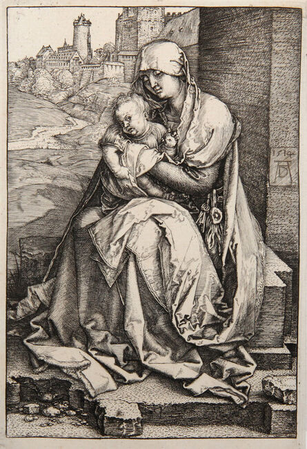 Albrecht Dürer, ‘La Vierge assise au Pied d'une Muraille’, 1873