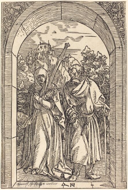 Hans Schäufelein the Elder, ‘Mater Dolorosa and Saint Joseph’