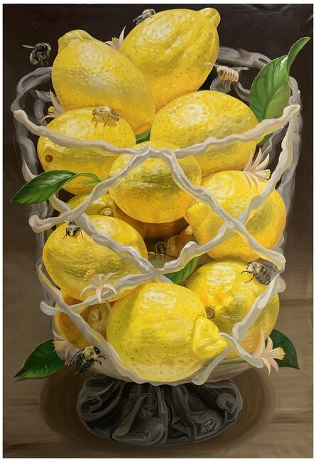 Gerald Davis, ‘Basket Vase  with Lemons’, 2021