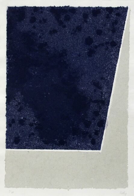 Ellsworth Kelly, ‘Colored Paper Image X (Blue and Gray)’, 1976