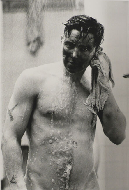 Colin Jones, ‘Coal miner showering after a shift, Seven Sisters, Dalais Valley, South Wales’, 1987