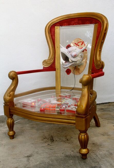 Anurendra Jegadeva, ‘Yesterday in a Padded Room... (painted throne)’, 2015