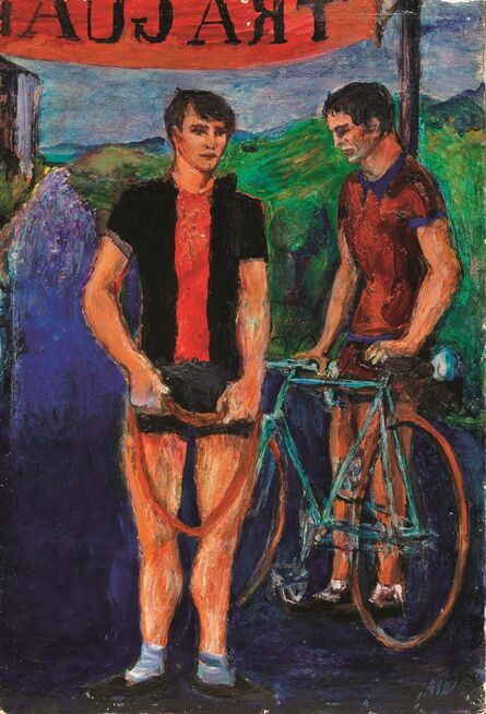 Aligi Sassu, ‘Cyclists’, 1948