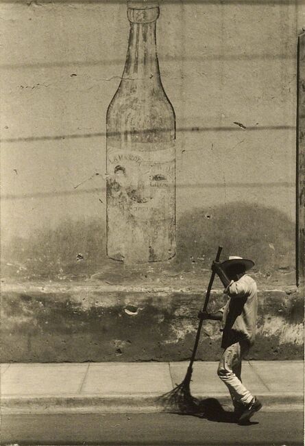 Ralston Crawford, ‘Man Sweeping Street’, 1950