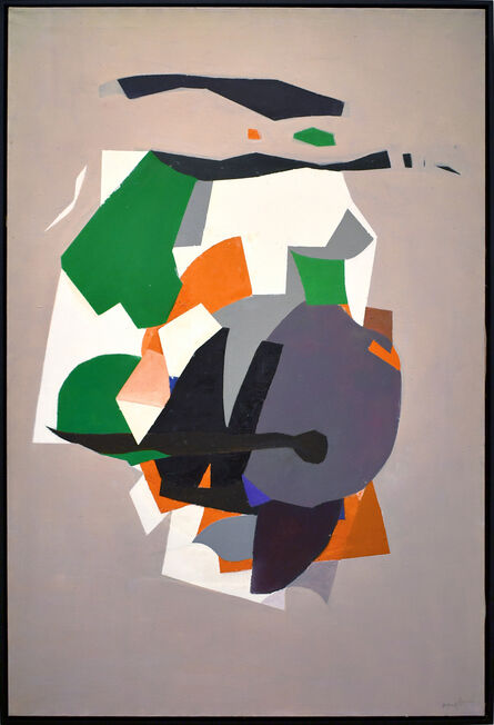 Beatrice Mandelman, ‘Grey Abstract Composition ’, ca. 1960s 