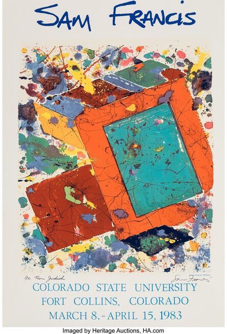 After Sam Francis, ‘Sam Francis, exhibition poster’, 1982