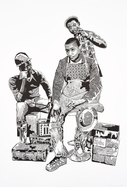 Bambo Sibiya, ‘Street Barber II’, 2013