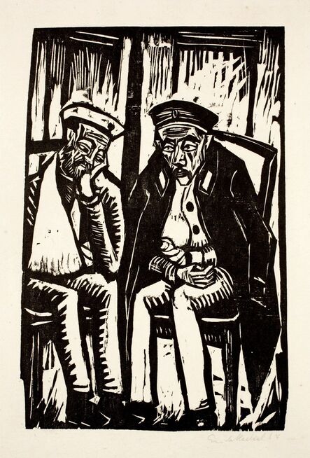 Erich Heckel, ‘Zwei Verwundete’, 1914