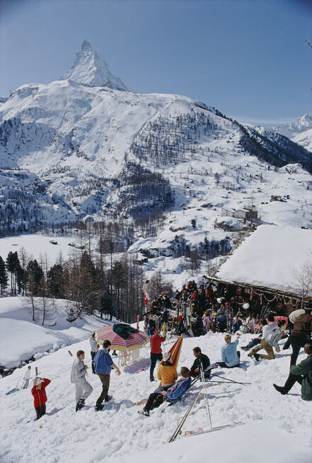 Slim Aarons, ‘Zermatt Skiing (Slim Aarons Estate Edition)’, 1968