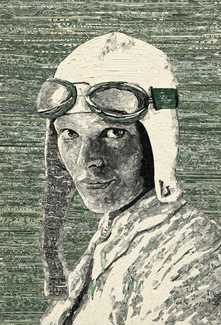 Vik Muniz, ‘Amelia Earhart, Legal Tender’, 2024