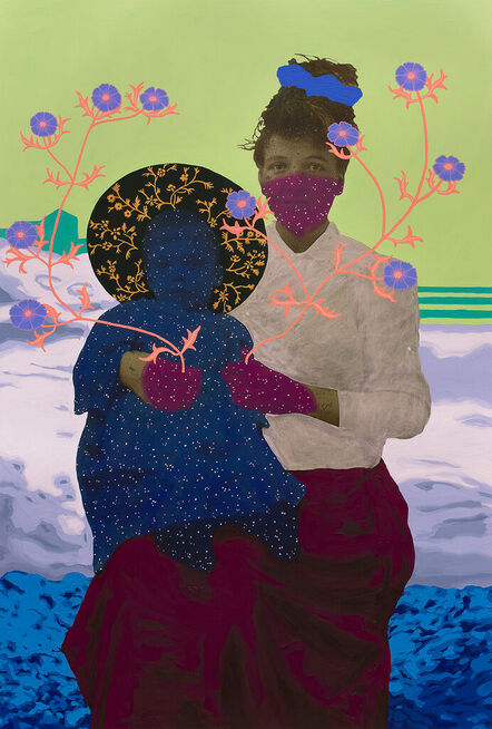 Daisy Patton, ‘Untitled (Starry Mother and Child with Ocean Backdrop)’, 2022