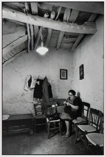 Leonard Freed, ‘Woman sewing at home, Madonie Mountains, Sicily, Italy ’, 1974