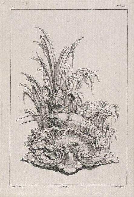 Juste-Aurèle Meissonnier, ‘[Plate C14 from the Livre de l‚gumes invent‚es et dessin‚es par J. Me.r]’, 1734-1742