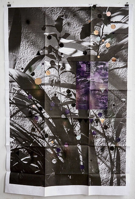Adler Guerrier, ‘Untitled (Place marked with an impulse; purple speckles, extends, and roams; a node linked to other planes of there) i’, 2021
