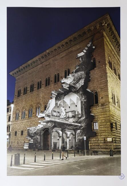 JR, ‘La Ferita, 25 Mars 2021, 19H07, Palazzo Strozzi, Florence, Italie’, 2021