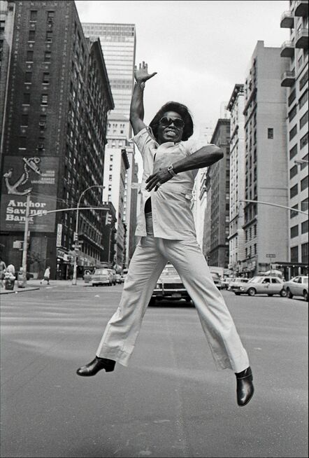 Allan Tannenbaum, ‘James Brown Jumps on Broadway, New York City’, 1979
