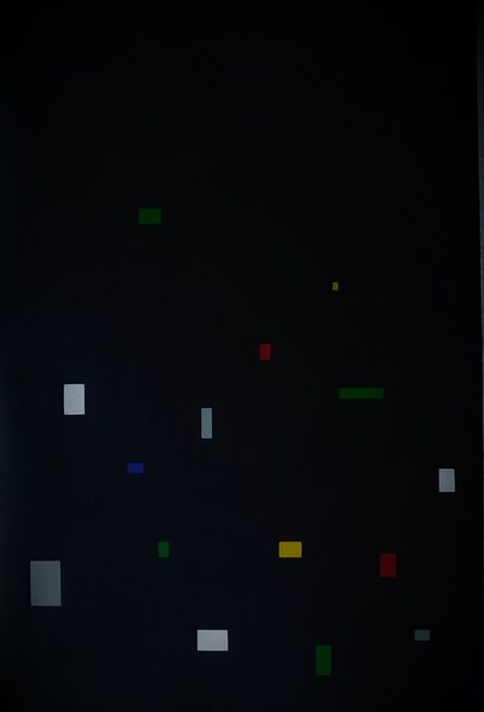 Tepeu Choc, ‘El aumento de la linea en el espacio N.6 (sobre negro)’, 2013