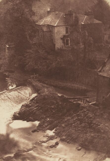Hill & Adamson, ‘Colinton Manse and weir, with part of the old mill on the right’, 1843-1847