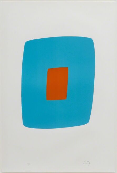 Ellsworth Kelly, ‘Light Blue with Orange’, 1964