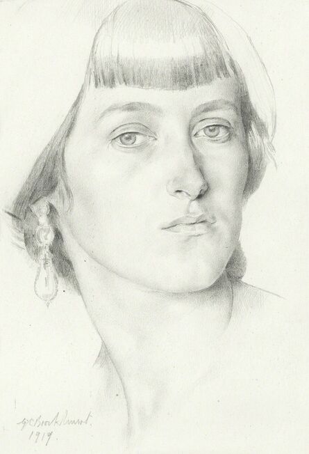 Gerald Leslie Brockhurst, ‘Lady with Earrings’, 1919