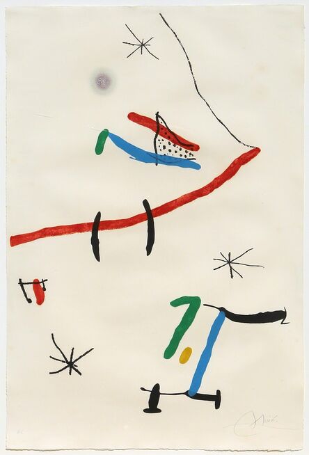 Joan Miró, ‘Barcelona, Plate 12 (Dupin 603)’, 1973