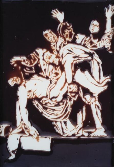 Vik Muniz, ‘Descent from the Cross (after Caravaggio from Pictures in Chocolate series)’, 2000