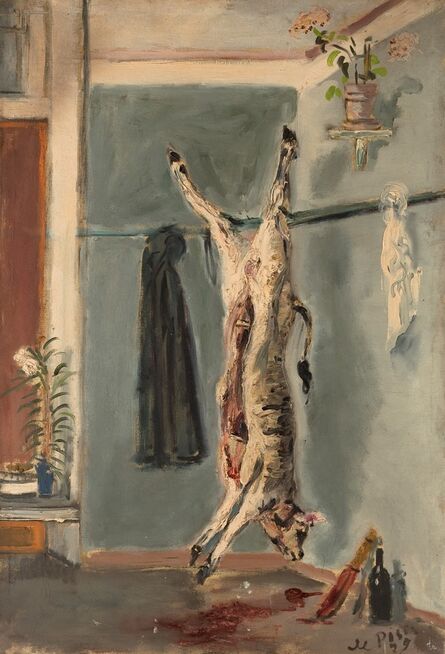 Filippo De Pisis, ‘Interno con vitellino squartato’, 1929