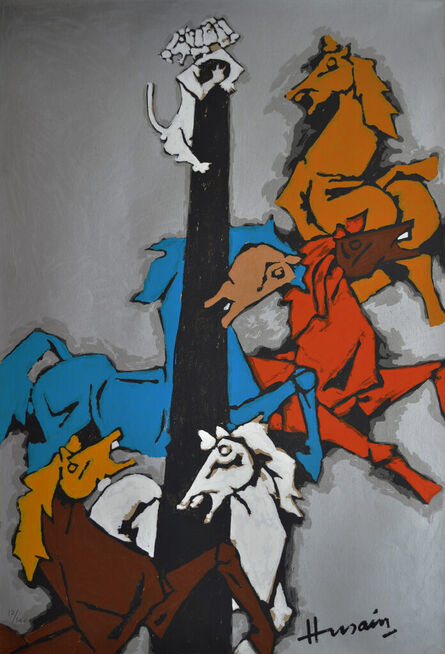 Maqbool Fida Husain, ‘Horse (Appropriation)’, 2009