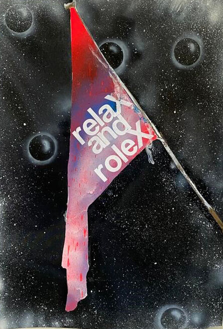 Daniel Gonzalez (b. 1963), ‘Flag Paintings, Relax and Rolex,’, 2022