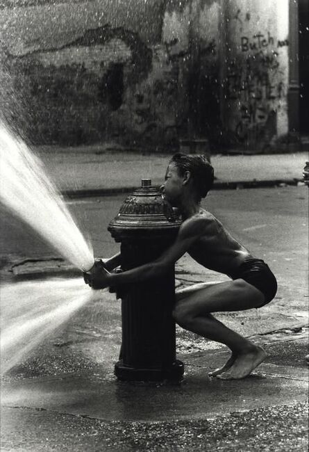 Martha Cooper, ‘Untitled (Boy with Fire Hydrant)’, 1978