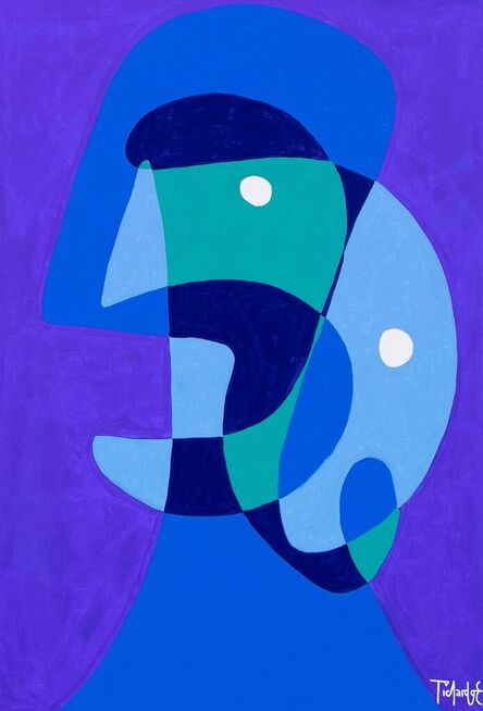 Enrique Pichardo, ‘Personaje en azules’, 21st century