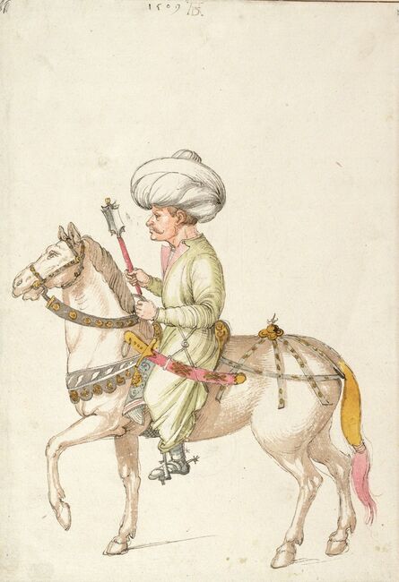 Albrecht Dürer, ‘Oriental Rider’, c. 1495