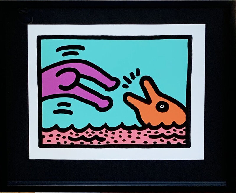 Keith Haring, ‘Pop Shop V (A)’, 1989, Print, Silkscreen, Hamilton-Selway Fine Art Gallery Auction