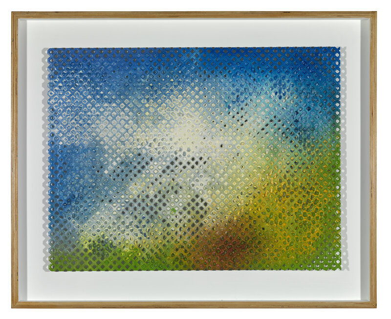 William Tillyer, ‘The Helmsley Sky Studies 2A’, 2010, Painting, Acrylic on perforated panel, Bernard Jacobson Gallery