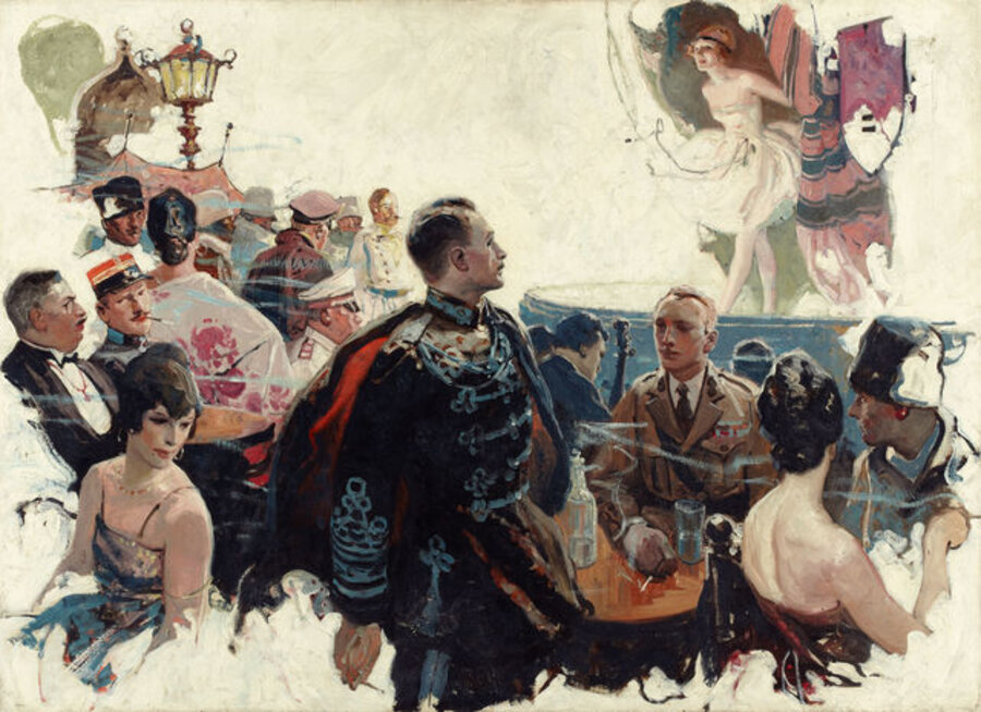 At the Performance, Harper's Bazaar Illustration