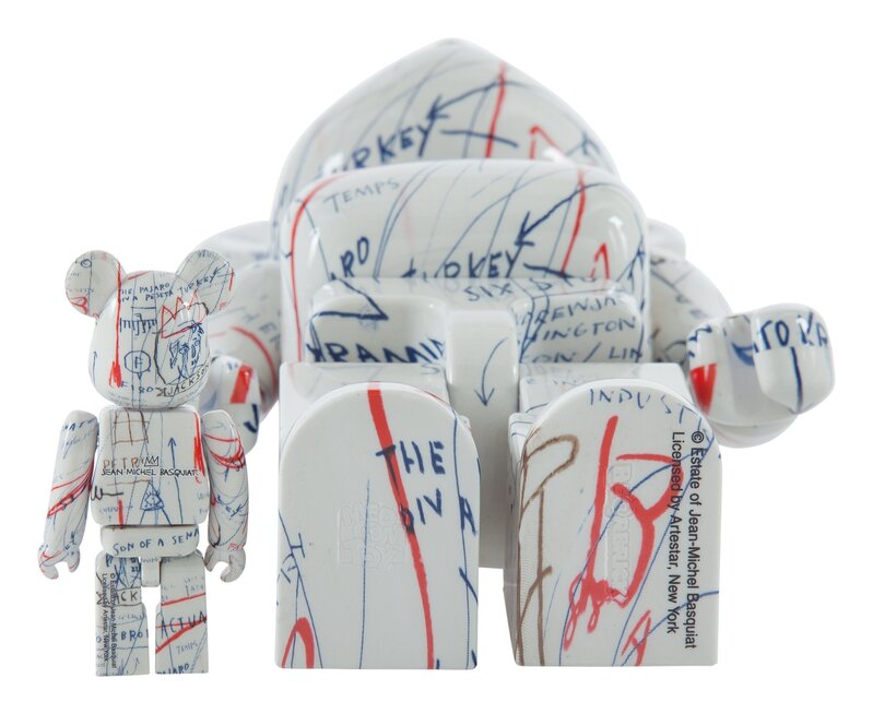 BE@RBRICK X The Estate of Jean-Michel Basquiat, ‘Jean-Michel Basquiat 400% and 100% (two works)’, 2018, Sculpture, Painted cast resin, Heritage Auctions