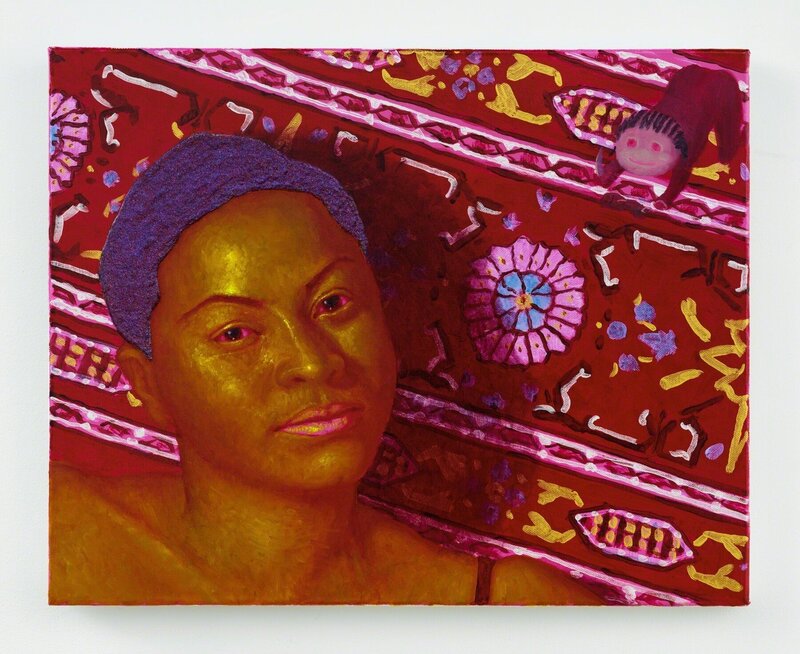 Arcmanoro Niles, ‘Another Stranger’, 2019, Painting, Oil, acrylic and glitter on canvas, Bronx Museum of the Arts Benefit Auction