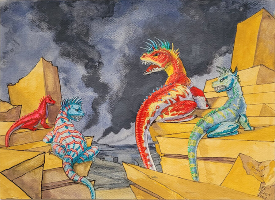 Reality Comix (Diorama with Aggressive Chameleon Species)