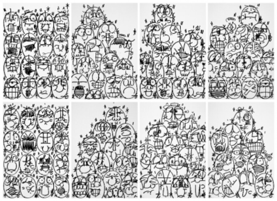 115 Faces ( Set of 8 Works)