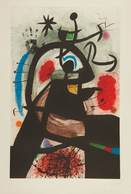 Joan Miró, ‘Le Permissionaire (Soldier on Leave)’, 1974