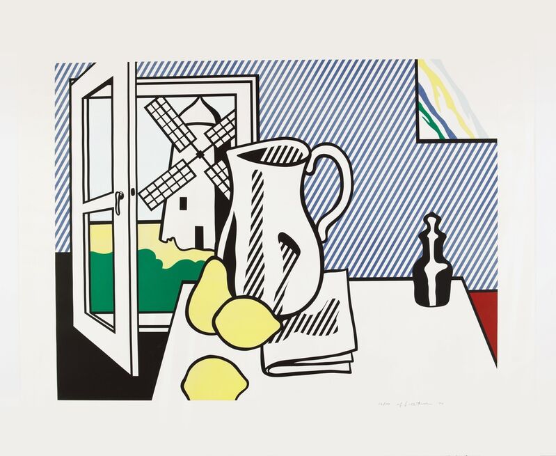 Roy Lichtenstein, ‘Still Life with Windmill ’, 1974, Print, Lithograph and screenprint with debossing on Rives BFK paper, Fine Art Mia