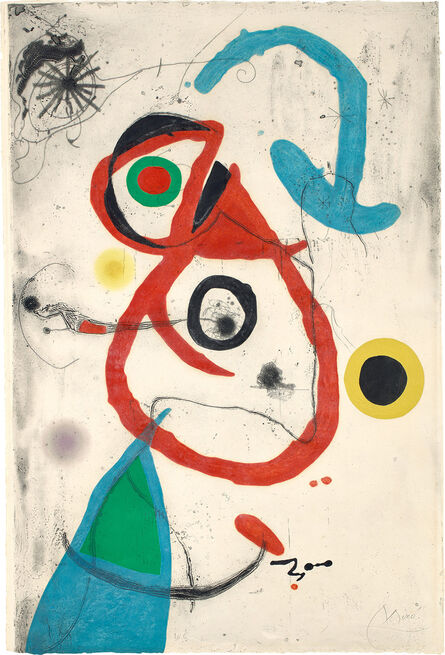 Joan Miró, ‘Série Barcelona (Barcelona Series): Barcelona 9 (D. 600, see C. bks 173)’, 1973