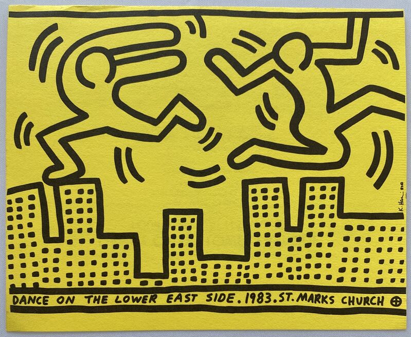 Keith Haring, ‘Keith Haring Dance on the Lower East Side ’, 1983, Ephemera or Merchandise, Offset printed announcement, Lot 180 Gallery