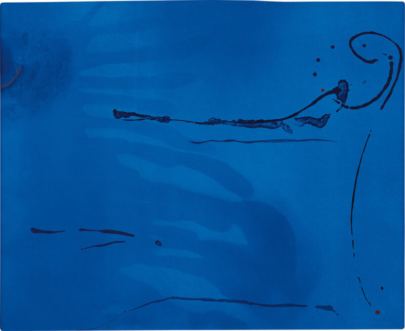 Helen Frankenthaler, ‘Blue Current (H. 134)’, 1987, Print, Aquatint, etching, lithograph and engraving in colors, on Rives BFK paper, the full sheet., Phillips