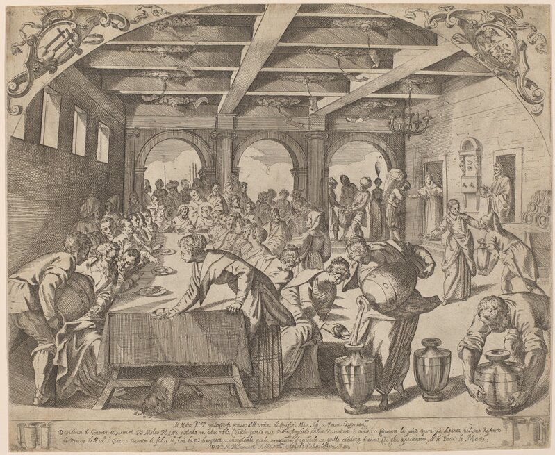 Odoardo Fialetti after Jacopo Tintoretto, ‘The Marriage at Cana’, Print, Etching, National Gallery of Art, Washington, D.C.