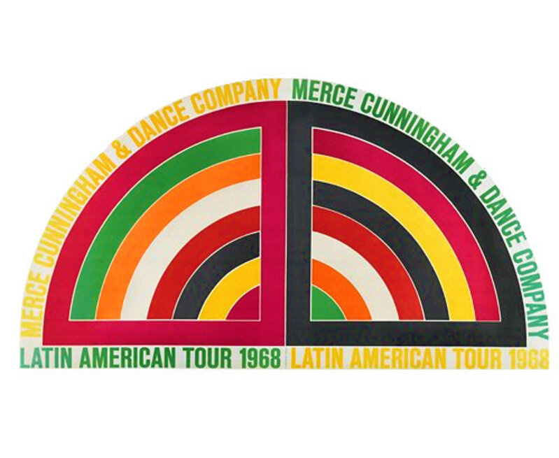 Frank Stella, ‘"Merce Cunningham & Dance Company- Latin America Tour 68", Poster’, 1968, Posters, Lithograph on paper, VINCE fine arts/ephemera