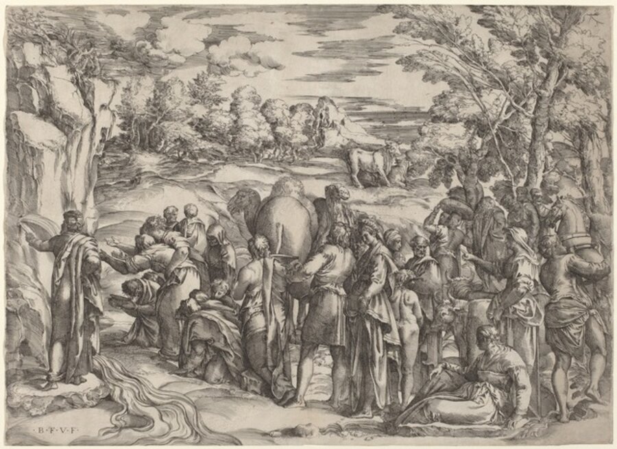 Moses Striking the Rock