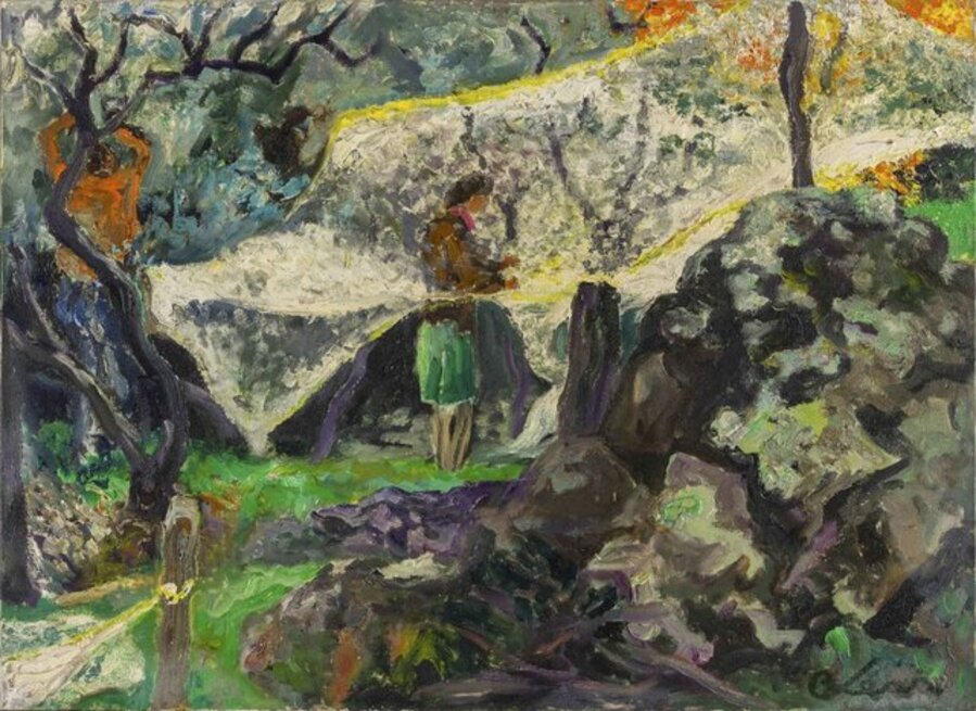 Reti d'olive, Giovanni e Iolanda davanti al Labirinto